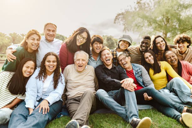 A diverse multigenerational group representing the relationships and lives affected by human growth